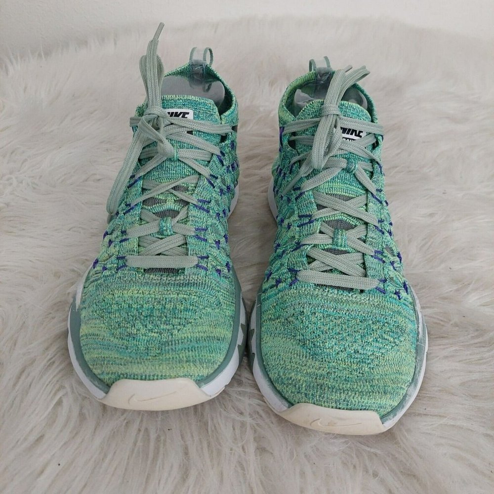 Nike Train Ultrafast Flyknit Green Size US 7 Running Shoe Mesh 843694-300 Men's - Picture 4 of 12